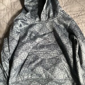 Nike Dri-FIT Gray Patterned Hoodie